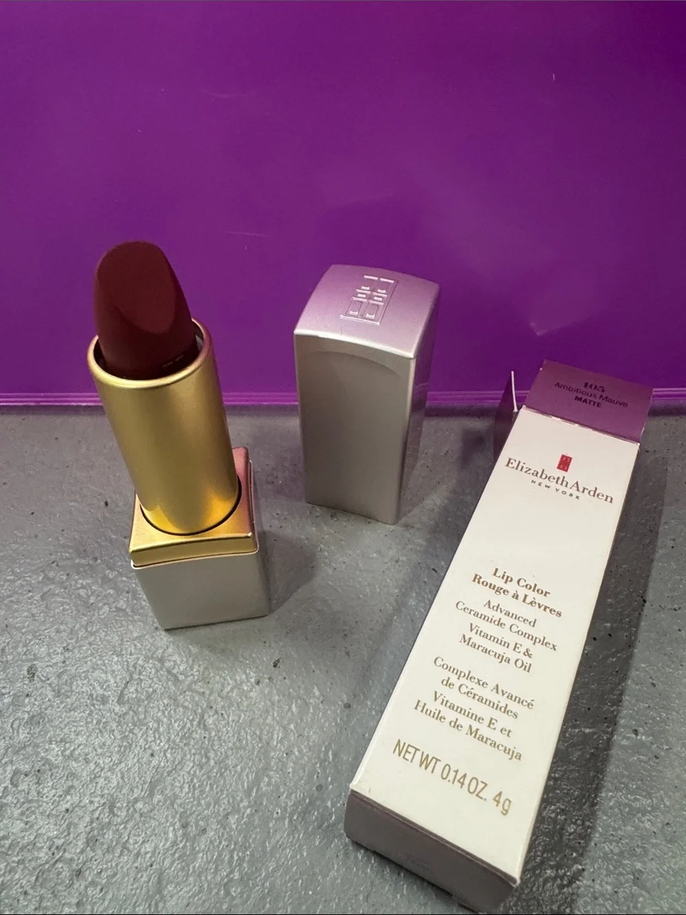 NEW Elizabeth Arden lipstick - color #105 Ambitious Mauve Matte